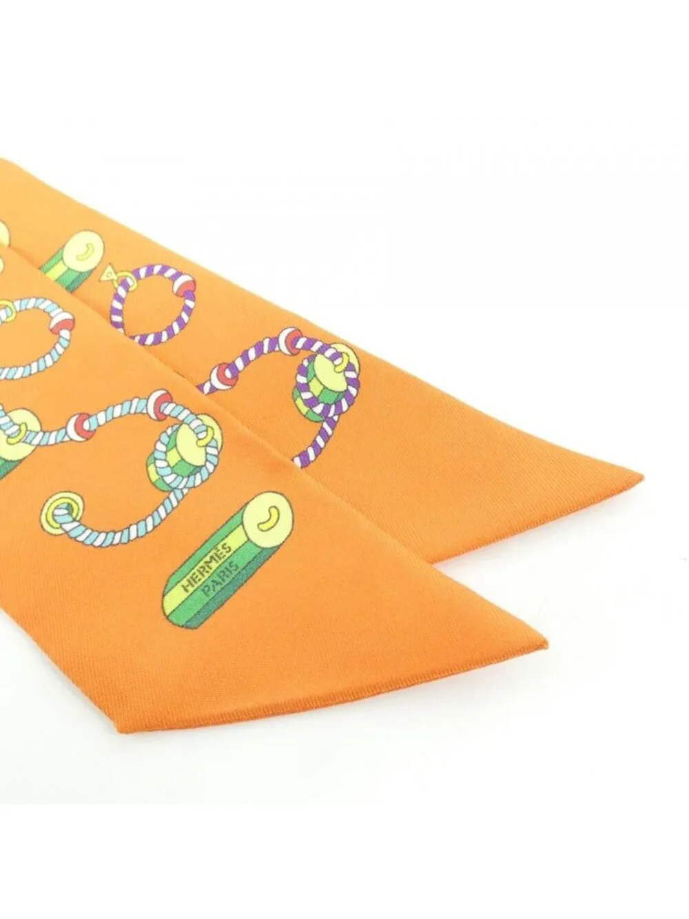 Hermes Twilly Scarf Orange